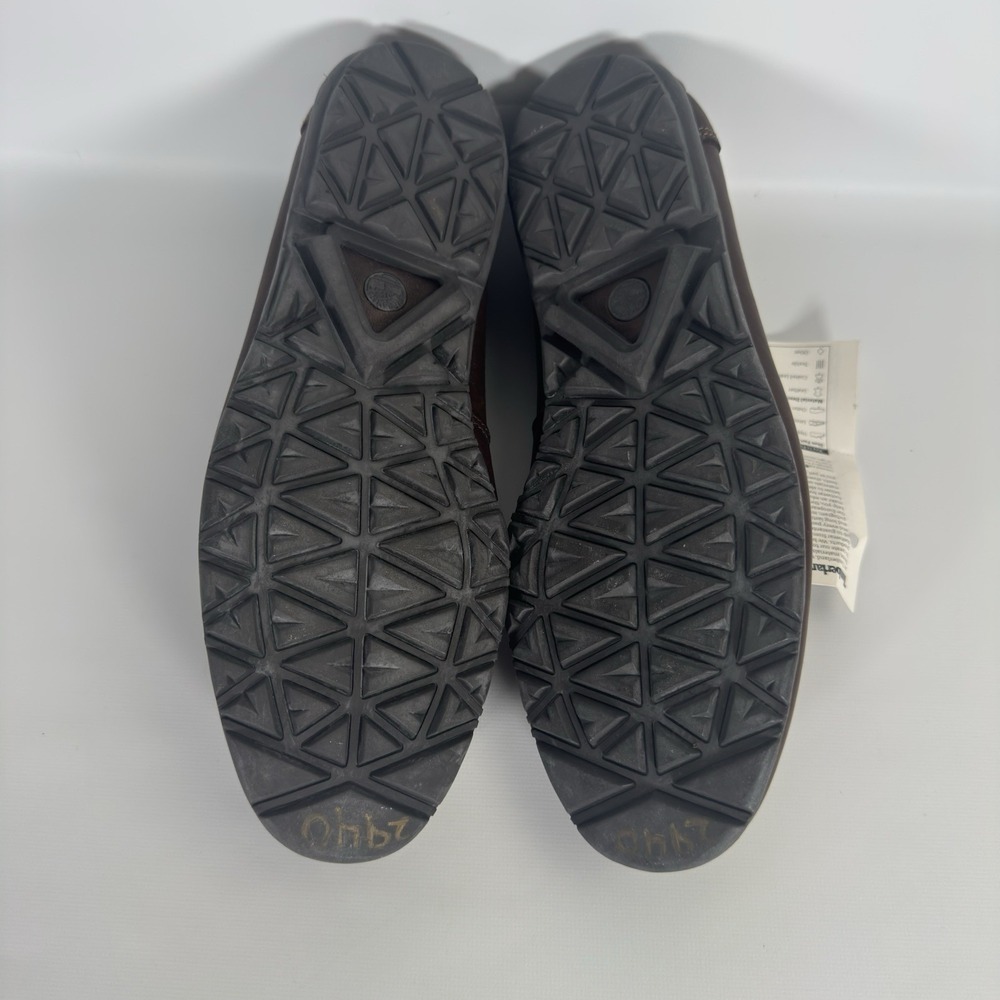 New Timberland Leather Loafers Womens Size 8 Dark Brown Lace Up Slip On - Picture 10 of 10